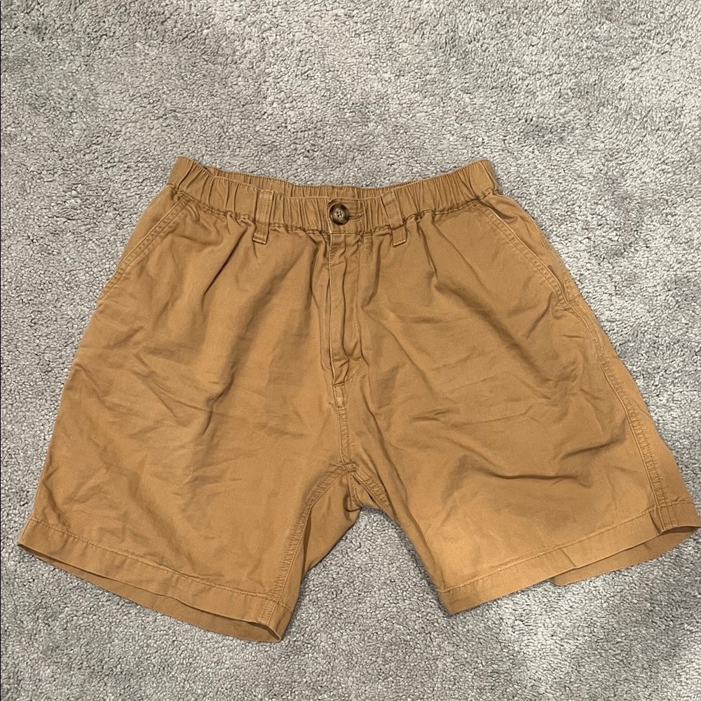 Chubbies Tan “All Day” Medium Flat Front Shorts